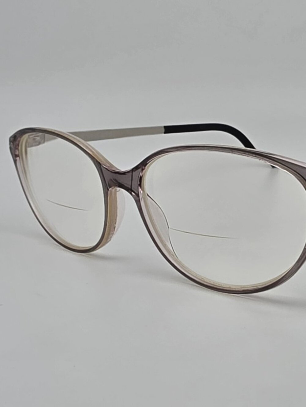 Silhouette SPX 1578 75 3500 Crystal Rose Grey Titanium Cat Eye Eyeglasses Frame